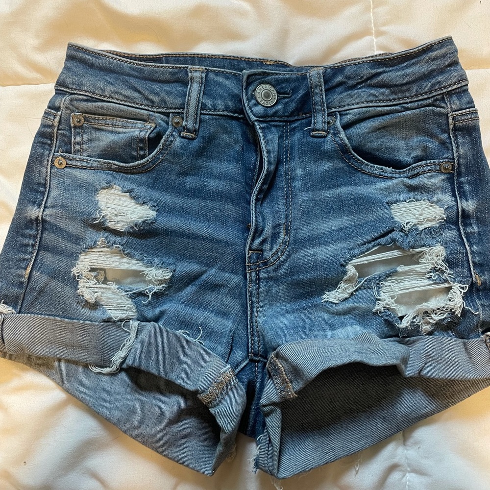 American eagle hi rise shorts